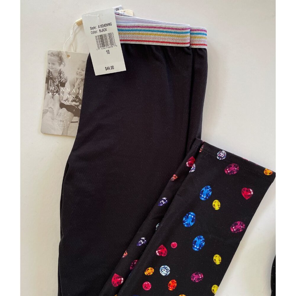 NWT Two pairs of black leggings, Size 10 - Picture 2 of 5
